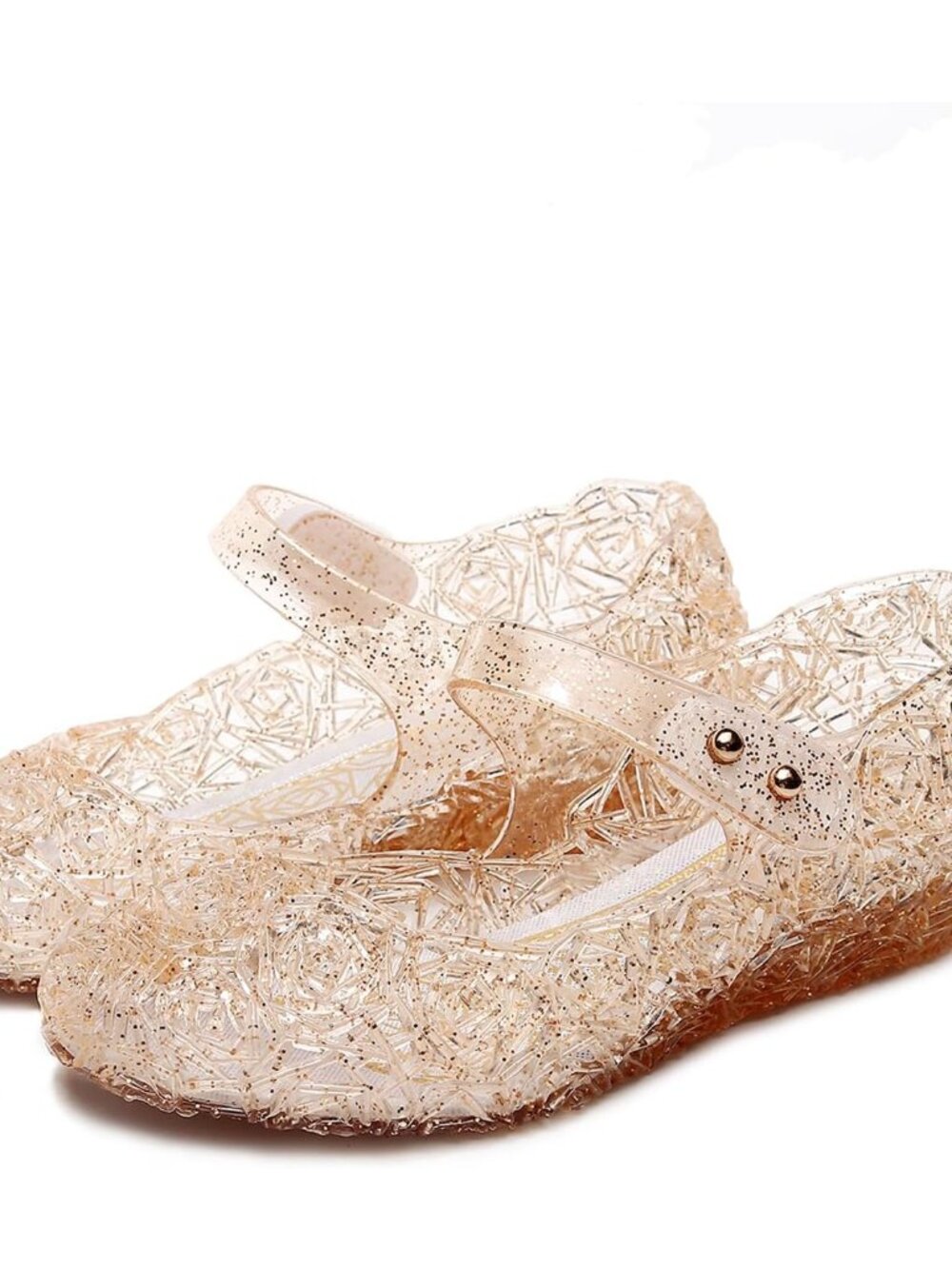 Flats Mary Jane Dance Party Cosplay Shoes, Snow Queen Princess Sandals for Littl